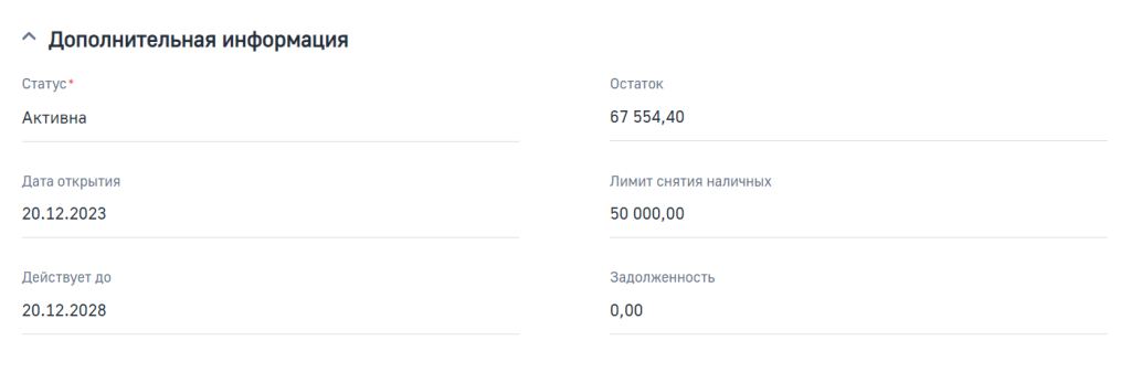 Рисунок 4 — Группа полей Дополнительная информация Рисунок 4 — Группа полей Дополнительная информация