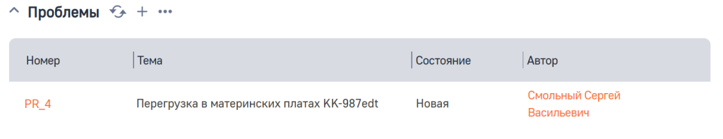 Рисунок 5 — Деталь Проблемы