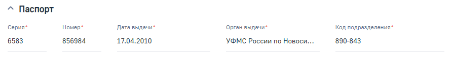 Рисунок 6 — Деталь «Паспорт» Рисунок 6 — Деталь «Паспорт»