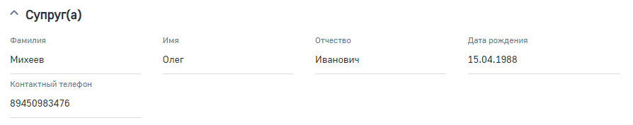 Рисунок 9 — Деталь «Супруг(а)» Рисунок 9 — Деталь «Супруг(а)»