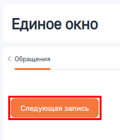 Рисунок 2 — Кнопка «Следующая запись»