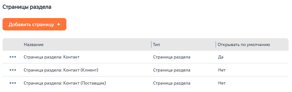 Рисунок 3 — Список Angular страниц раздела