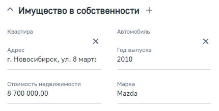 Рисунок 15 — Деталь «Имущество в собственности» Рисунок 15 — Деталь «Имущество в собственности»